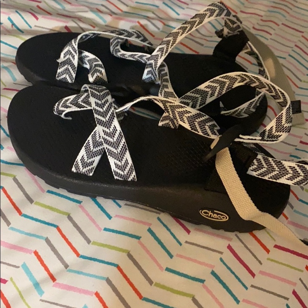 Black and White Chacos